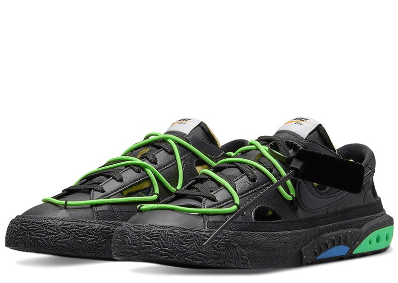 Nike Blazer Low Off-White Black Electro Green – Court Order Nike Blazer Low Off-White Black Electro Green – Court Order