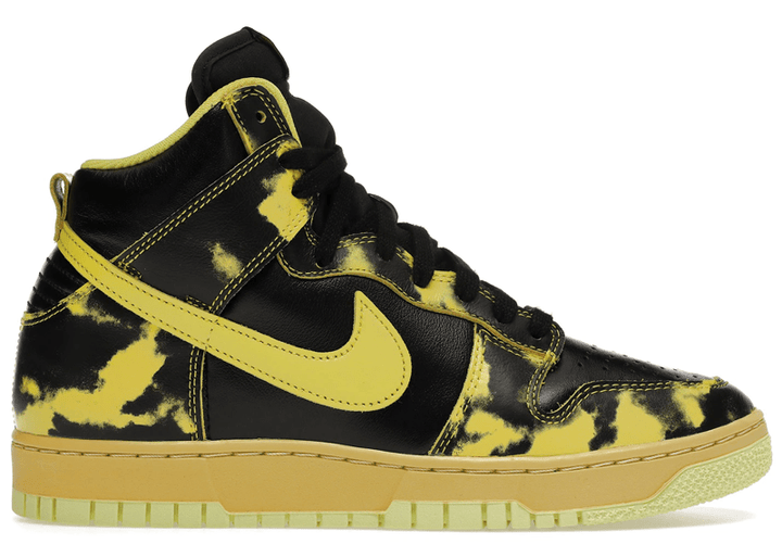 nike yellow and black high tops