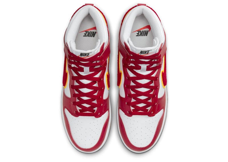 Nike Dunk High Chenille Swoosh White Gym Red – Court Order