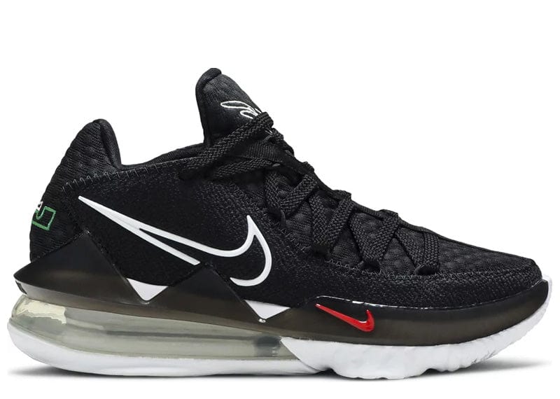 nike lebron 17 low black white