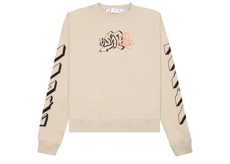 Off-White Graffiti Print Crew-Neck Sweatshirt – Court Order