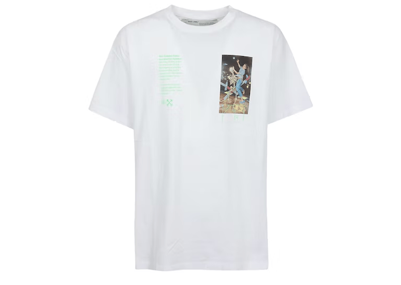 Off-White streetwear Off-White Slim Fit Pascal Painting T-shirt White/Multicolor