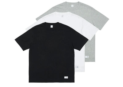 Palace Streetwear Palace CK1 Short Sleeve Crew Neck Tee (3 Pack) White/Light Grey Heather/Black