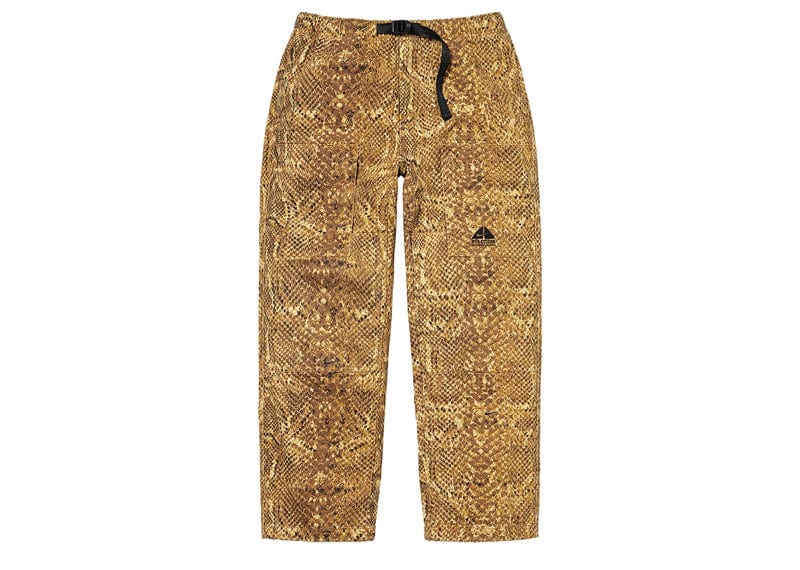 Supreme Streetwear Supreme Nike ACG Belted Denim Pant Gold Snakeskin