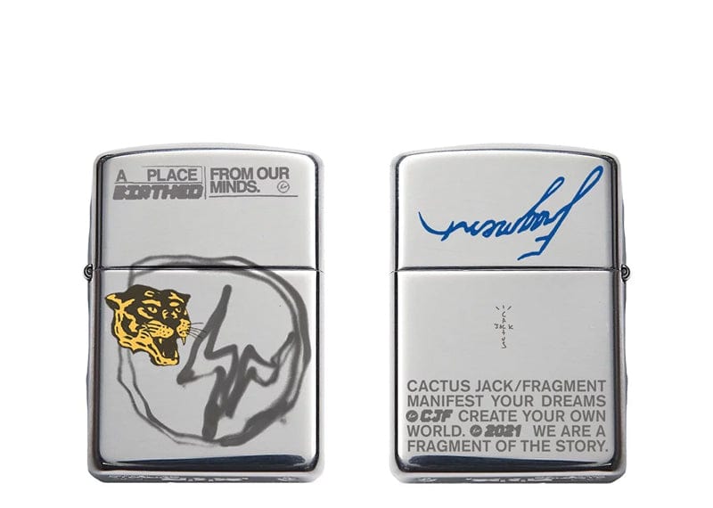 Travis Scott Accessories Travis Scott Cactus Jack For Fragment Zippo Lighter Multi