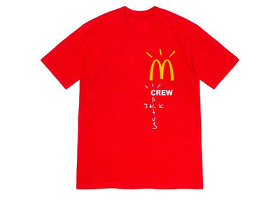 Travis Scott Streetwear Travis Scott x McDonald's Crew T-Shirt Red