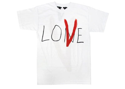 Vlone Love Tee Vlone White And Red Shirt Vlone Love Shirt
